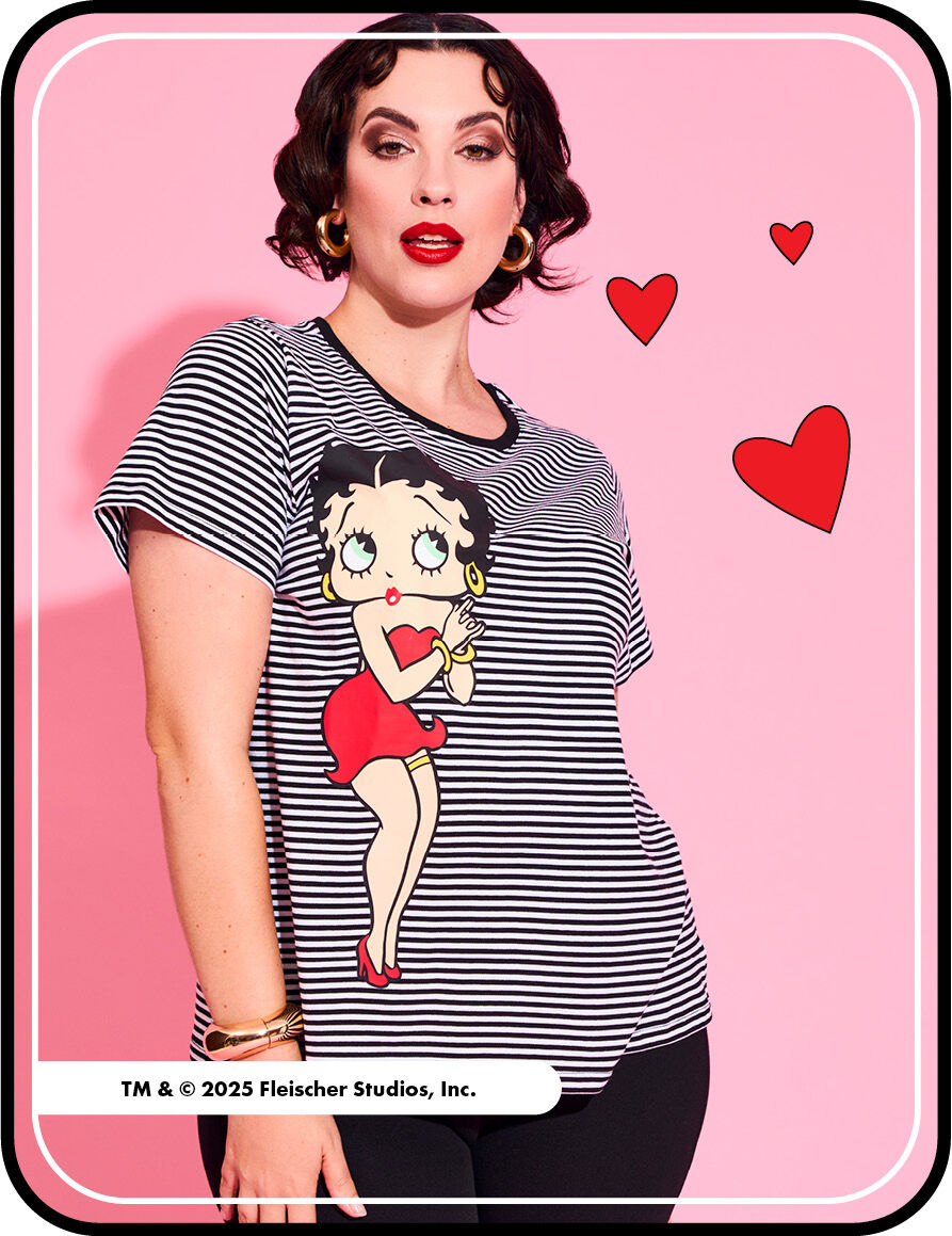 Betty Boop Stripe T-Shirt